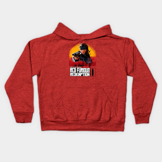 Furious Redemption Kids Hoodie by AndreusD